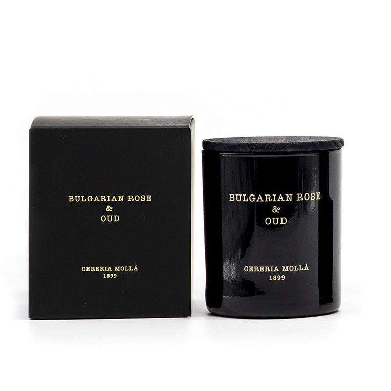 Bulgarian Rose & Oud Black Premium Candle